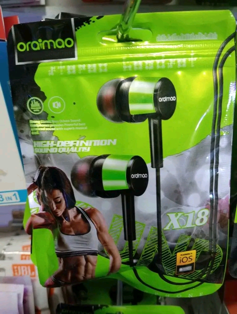 Oraimo copy earphones x18